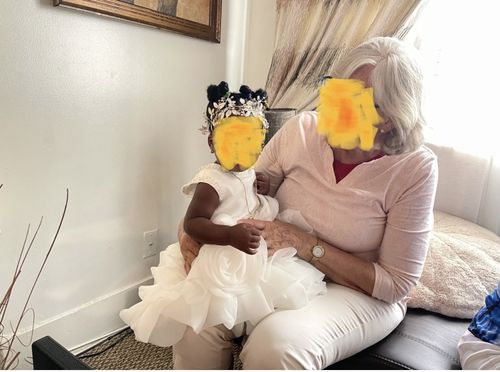 Customer photo review of Elegant Flower Girl Princess Fluffy Dress