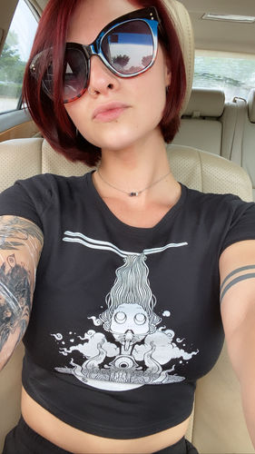 Customer photo review of Witch, Holographic Sticker