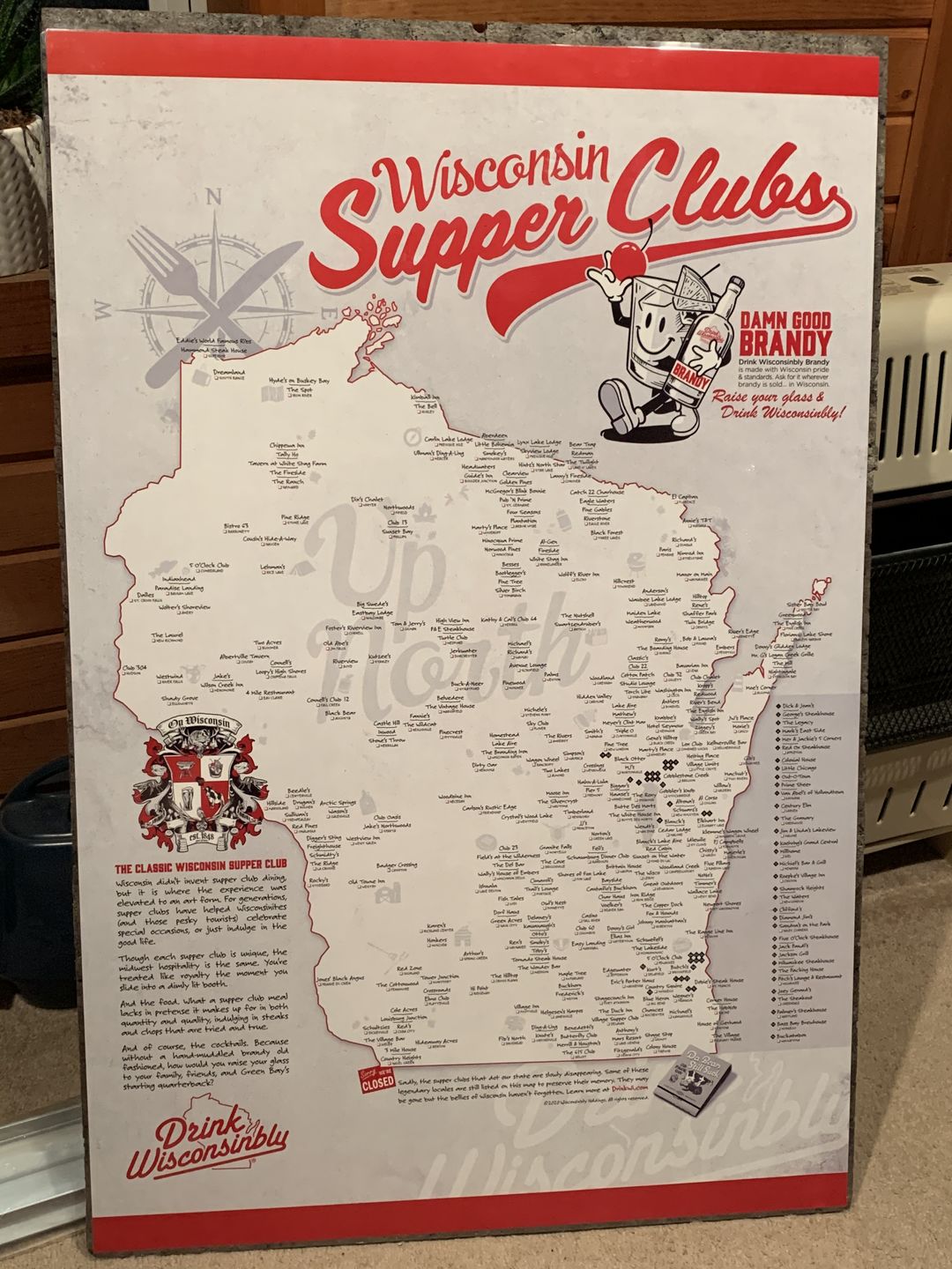 Customer photo review of Wisconsin Supper Clubs Poster