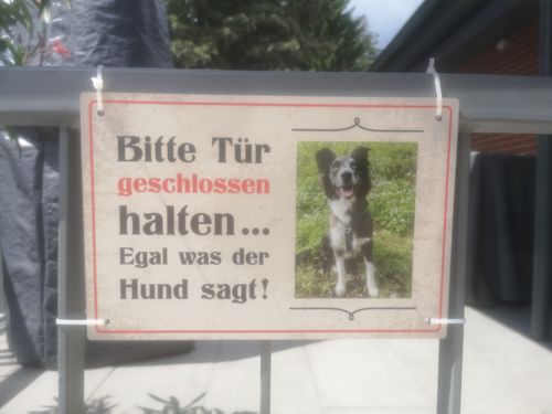 Customer photo review of Personalisierbares -Foto- Schild "Meins"