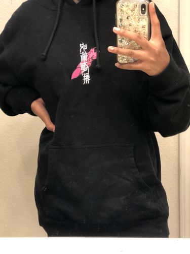 Customer photo review of JJK Black Hoodie