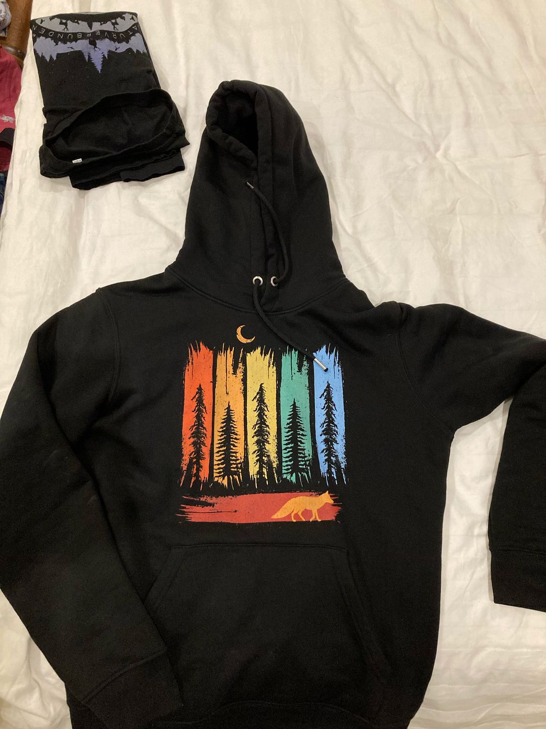Customer photo review of FUCHS IM WALD BUNT - Bio Unisex Hoodie (PREMIUM)
