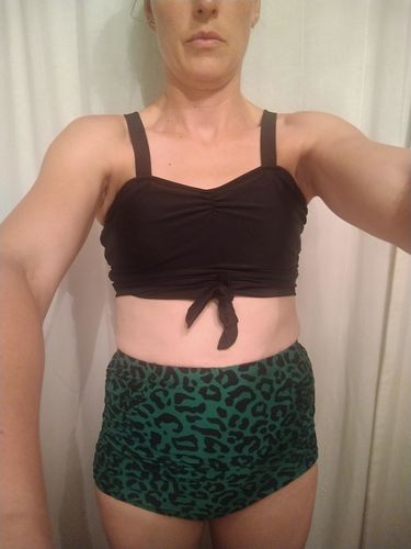 Customer photo review of Sun Baked Bottoms | Green Leopard Print