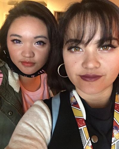 Customer photo review of Icoloured® Elf Purple Colored Contact Lenses