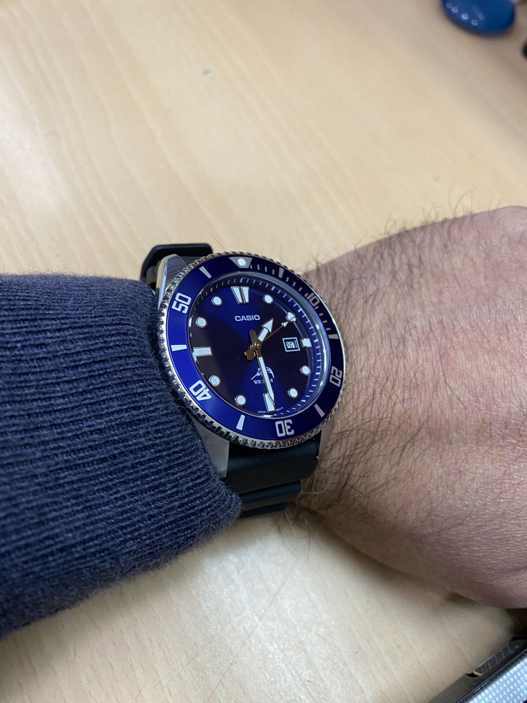 Customer photo review of Reloj Casio Submariner Marlin Duro MDV-106B-2AVCF Azul Buceo [EXCLUSIVO]