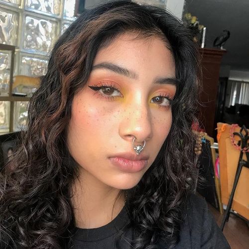 Customer photo review of Icoloured® Mermaid Tears Brown Colored Contact Lenses