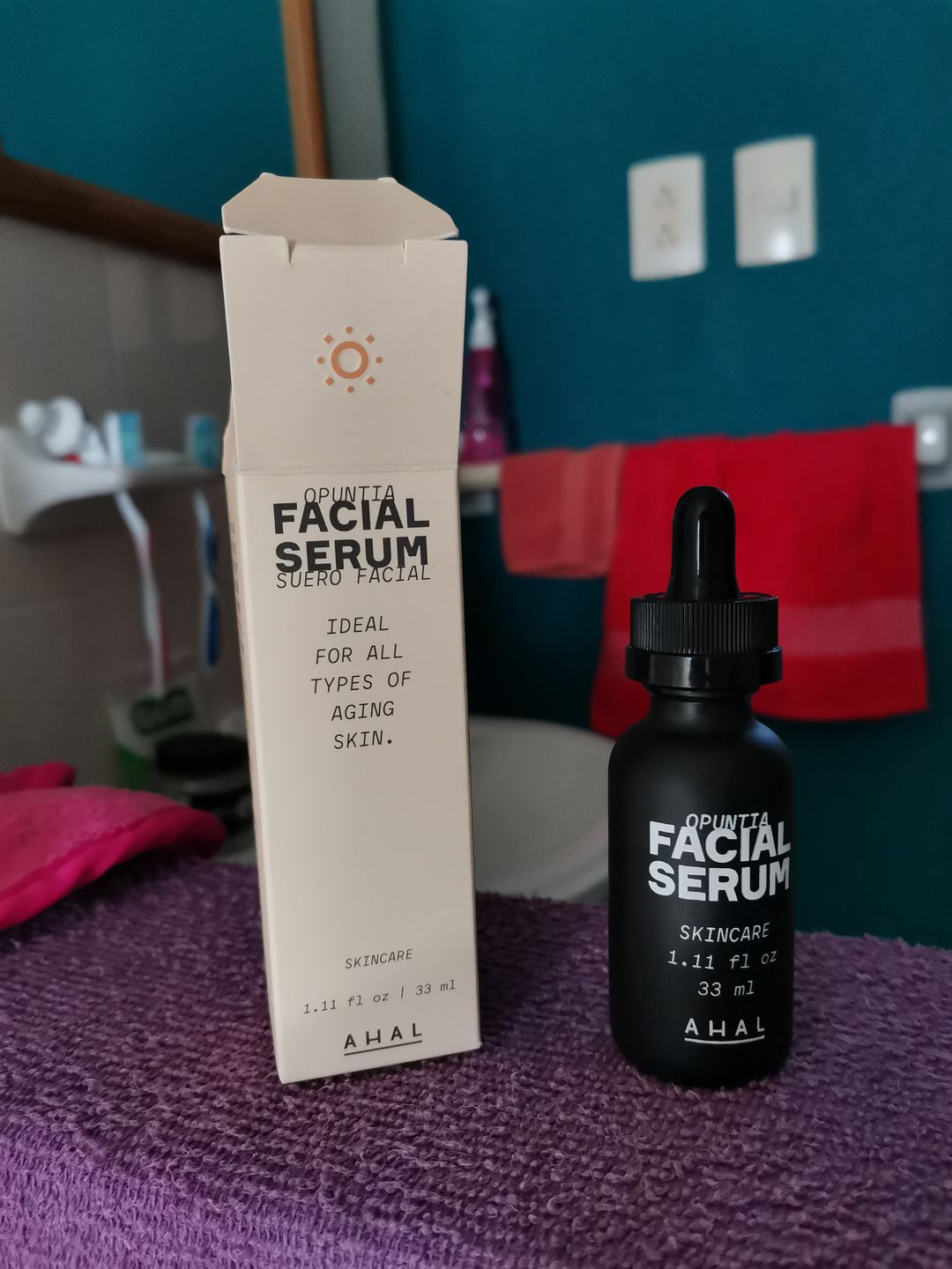 Customer photo review of AHAL-Suero Humectante Facial de Marula Africano