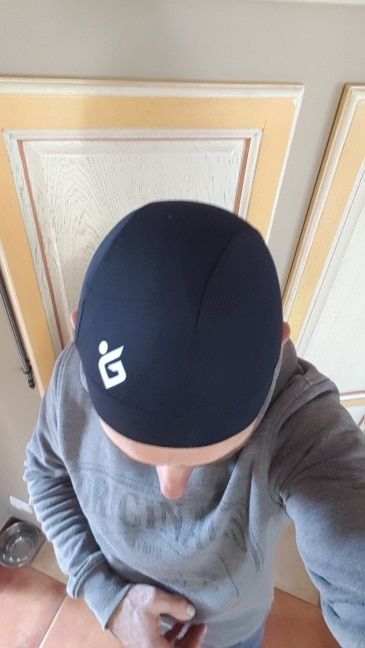 Customer photo review of Cooling Helmet Liner Skull Cap