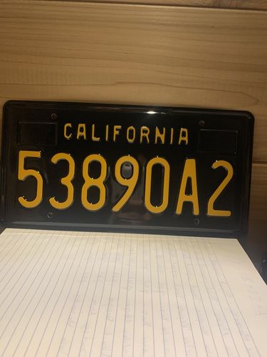 Customer photo review of 1963 CALIFORNIA LICENSE PLATE 6"x12" (156.5mm x 305mm)