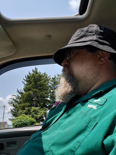 Customer photo review of Big Bucket Hat, Navy