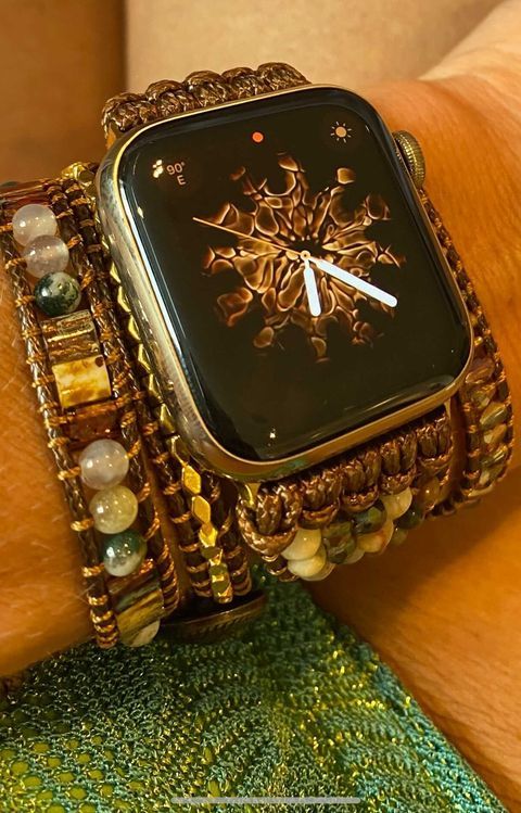 Customer photo review of Moonlight Goddess Apple Watch Strap