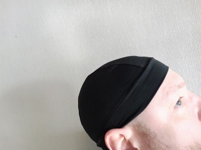 Customer photo review of Cooling Helmet Liner Skull Cap
