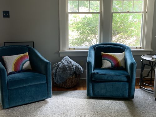 Customer photo review of Rain Bow Hook Pillow Set by Jungalow®
