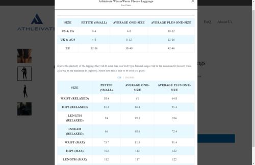 Customer photo review of Athleivate Sherpa-Cotton Leggings