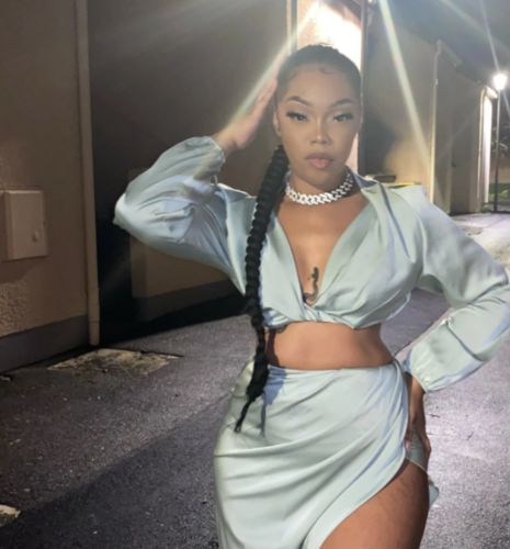 Customer photo review of High Split Stylish Deep V Neck Dress Suit