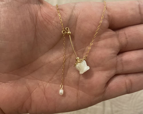 Customer photo review of MARA - Baroque Pearl Necklace