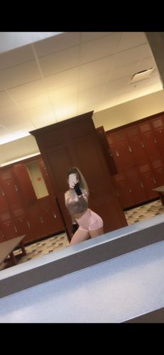 Customer photo review of Side Mesh Butt Lift Pocket Active Shorts - Pink