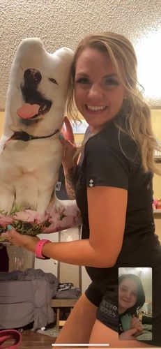 Customer photo review of Create A Custom Animal Pillow