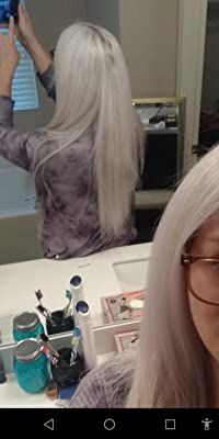Customer photo review of Full Shine Fusion Nail U Tip Human Hair Extensions 100% Remy Hair White Blonde (#1000)
