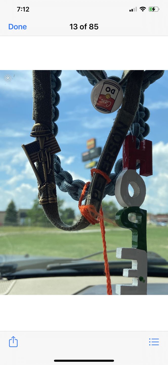 Customer photo review of Fallen Soldier USA Memorial Pin
