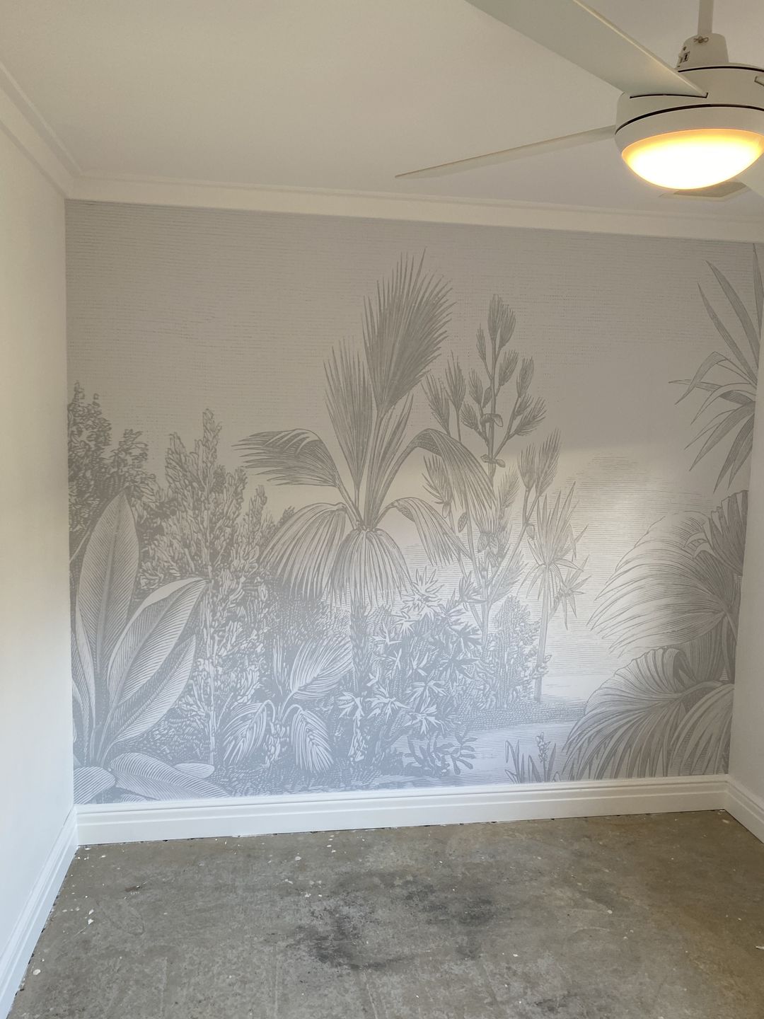 Customer photo review of Vintage Tropics Wallpaper Mural