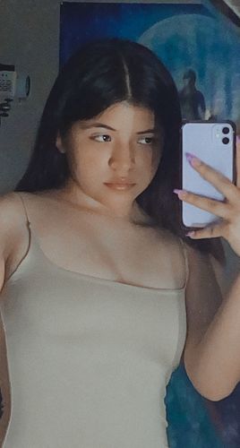 Customer photo review of Celine Mini Slip Dress - Nude