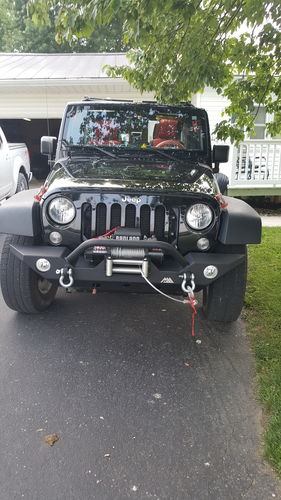 Customer photo review of Rock Crawler Front & Rear Bumper for 07-18 Jeep Wrangler JK Bumpers