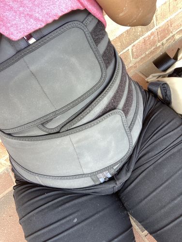 Customer photo review of Lux Latex Double Abdominal Belt