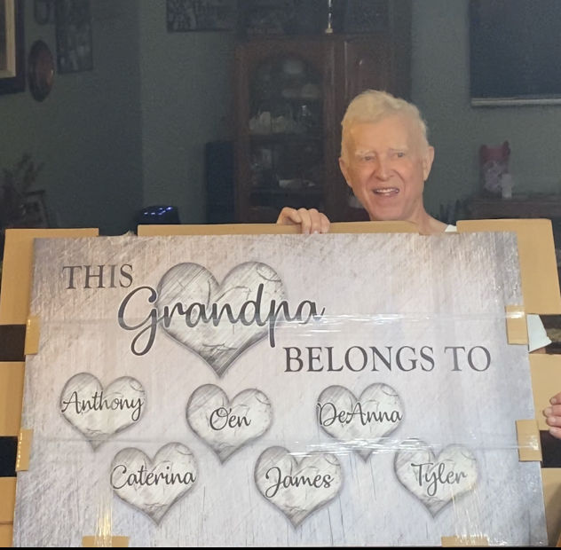 Customer photo review of Personalized "This Grandma Belongs To" Premium Canvas