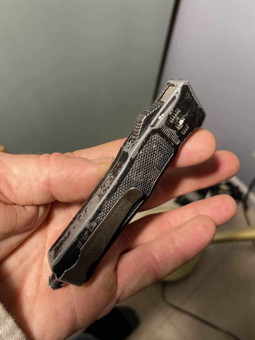 Customer photo review of Mini Black Phantom D/A OTF (Multiple Blade Styles Available)