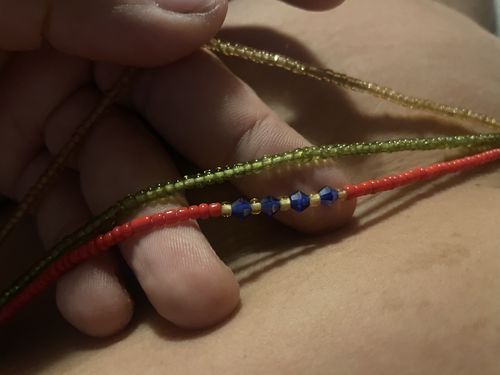 Customer photo review of Chacha Waist Beads