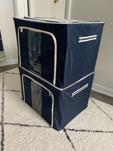 Customer photo review of LANER™ Oxford Cloth Steel Frame Storage Foldable Box【BUY 2 FREE SHIPPING】