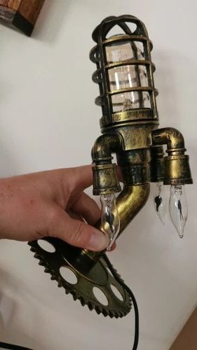 Customer photo review of APOLOX™ Vintage Rocket Lamp Steampunk Industrial Desk Night Light【BUY 2 FREE SHIPPING】