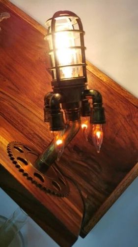 Customer photo review of APOLOX™ Vintage Rocket Lamp Steampunk Industrial Desk Night Light【BUY 2 FREE SHIPPING】