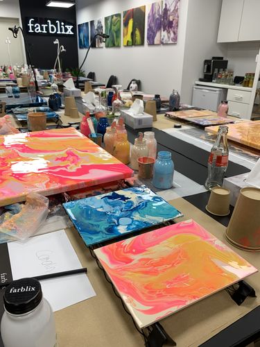 Customer photo review of Workshop: Acrylic Pouring / Einstieg ins Acrylgießen