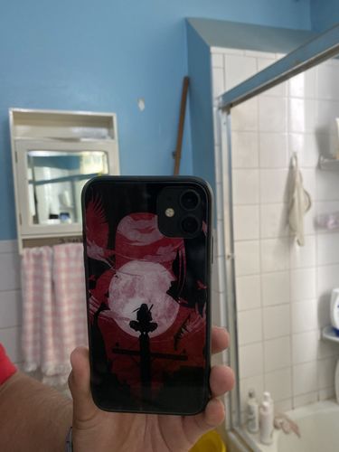 Customer photo review of Exclusive Itachi Tempered Glass Phone Case