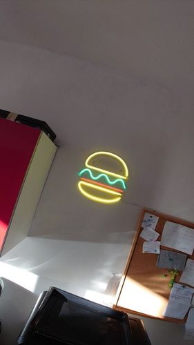 Customer photo review of 'There is a light that never goes out' neon sign