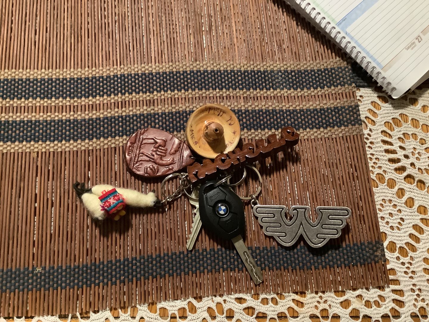 Customer photo review of Waylon Jennings Flying W Texas Eagle Lapel Pin Set