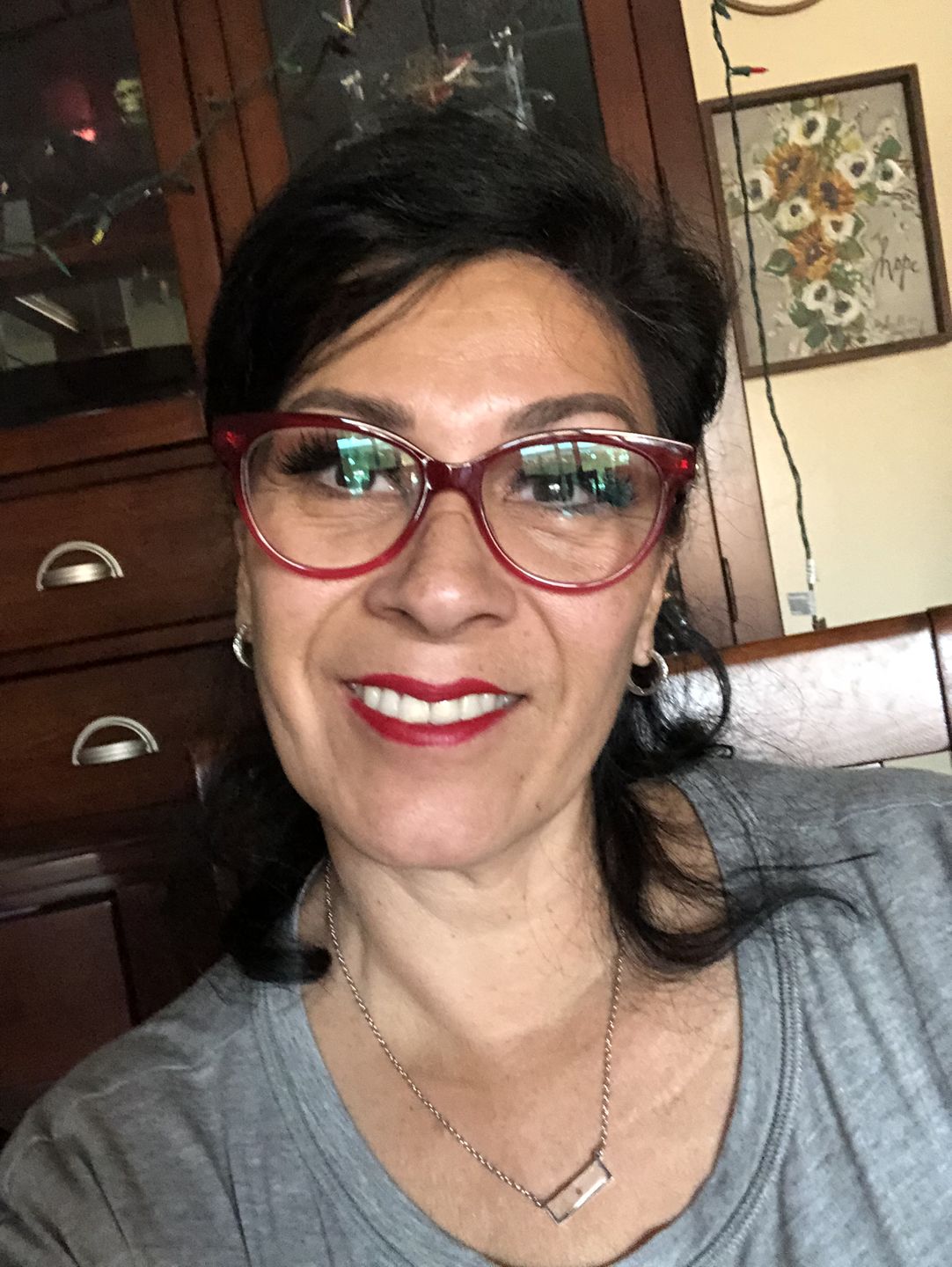 Customer photo review of Mustard Seed of Faith - Bar Necklace
