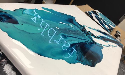 Customer photo review of Workshop: Acrylic Pouring / Einstieg ins Acrylgießen
