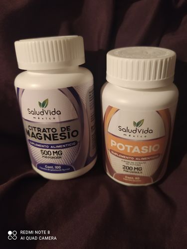 Customer photo review of Pack Citratos - Citrato de Magnesio 100 y Citrato de Potasio 60 cápsulas