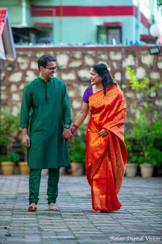 Customer photo review of Scarlet Red Kanjivaram Saree