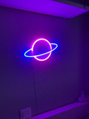 Customer photo review of 'There is a light that never goes out' neon sign