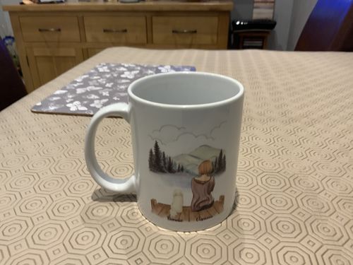 Customer photo review of Life Is Better With Dogs Custom Coffee Mug