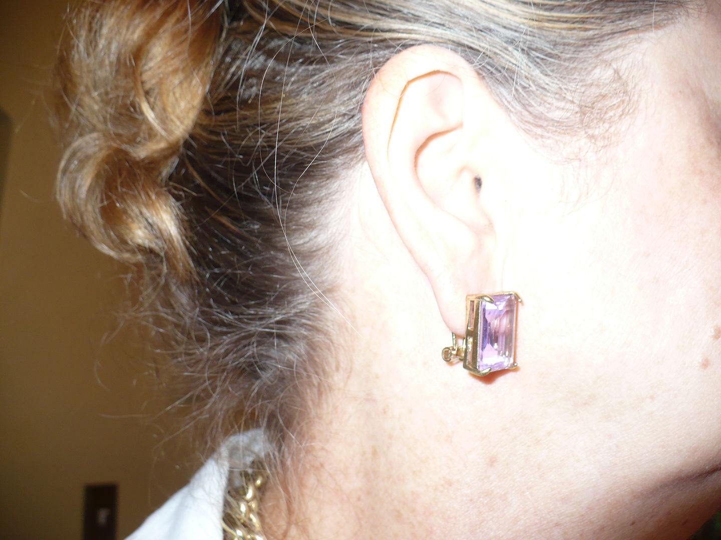 Customer photo review of HEIDI DAUS®"Devil Wears Heidi" Crystal Button Earring