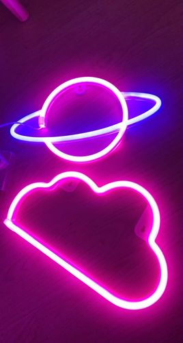 Customer photo review of 'There is a light that never goes out' neon sign