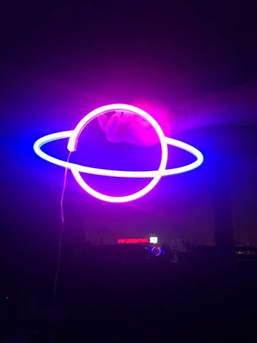 Customer photo review of Female Back Silhouette Neon Sign
