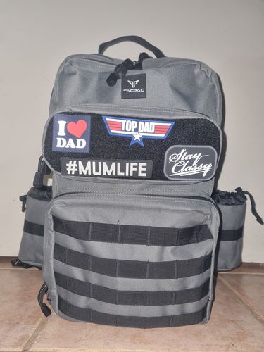 Customer photo review of Tacpac 'D-Ploy' Slate Grey Nappy Bag Set