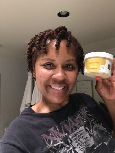 Customer photo review of Fro Butter with Emu Oil - Hair Growth Butter
