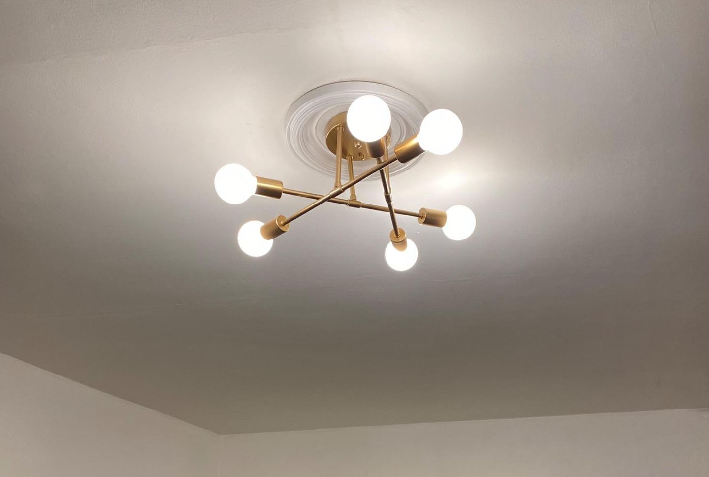 Customer photo review of 6-Light Semi Sputnik Lighting